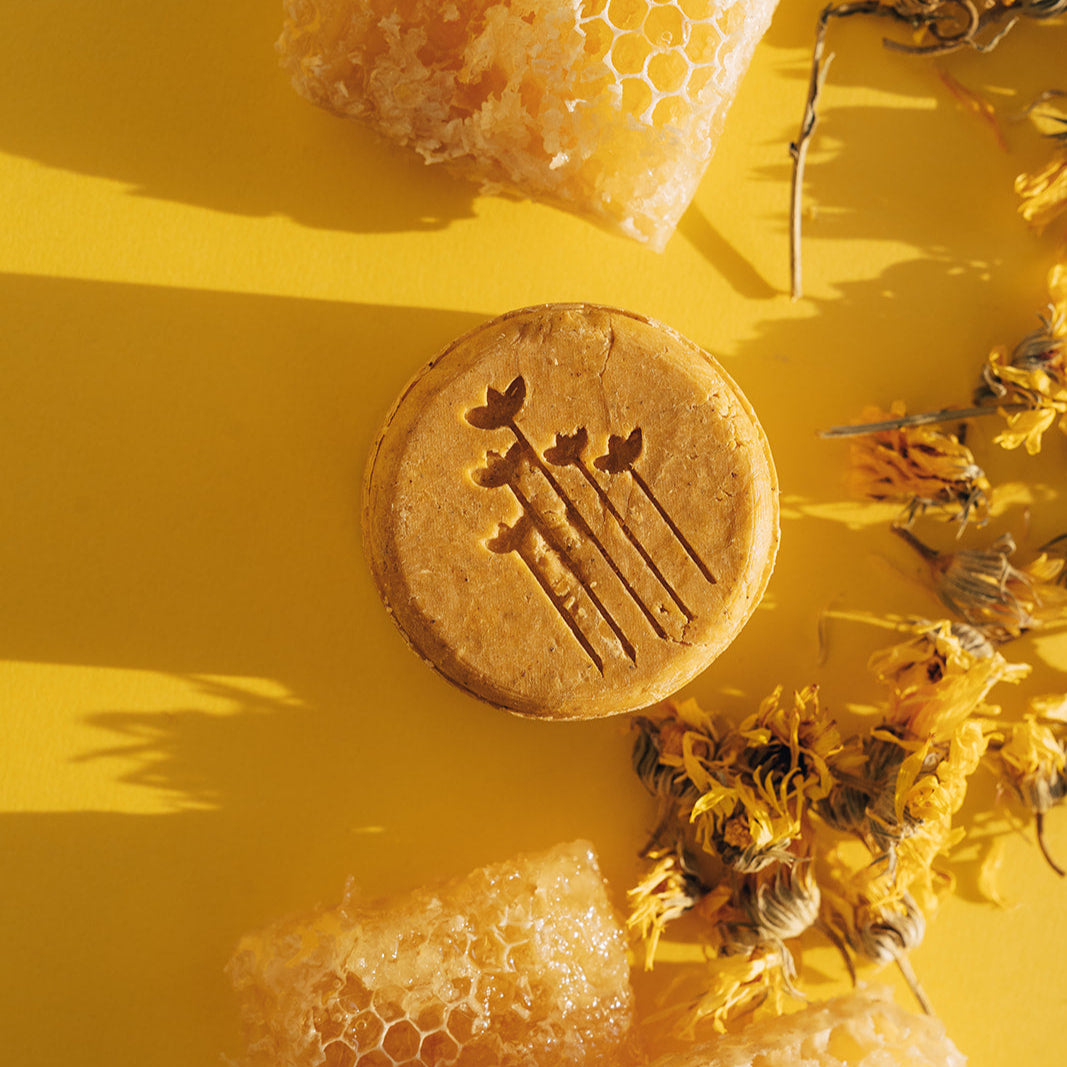 Shampoo Sólido Hidratante Avena Caléndula Miel